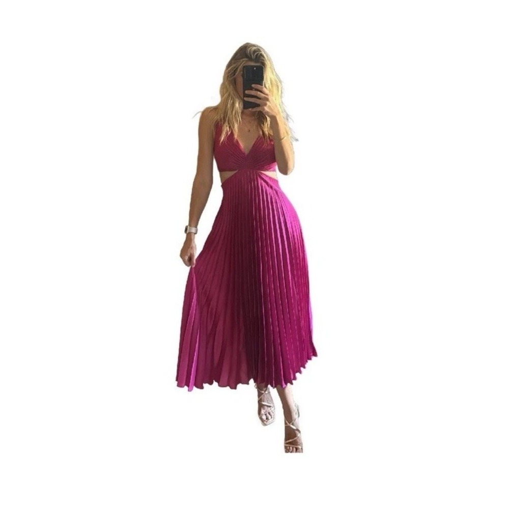 A & F Pink Maxi Dress
